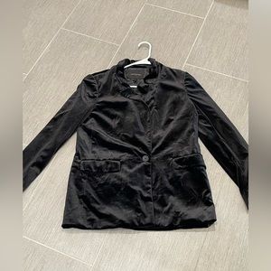 Banana Republic black velvet blazer